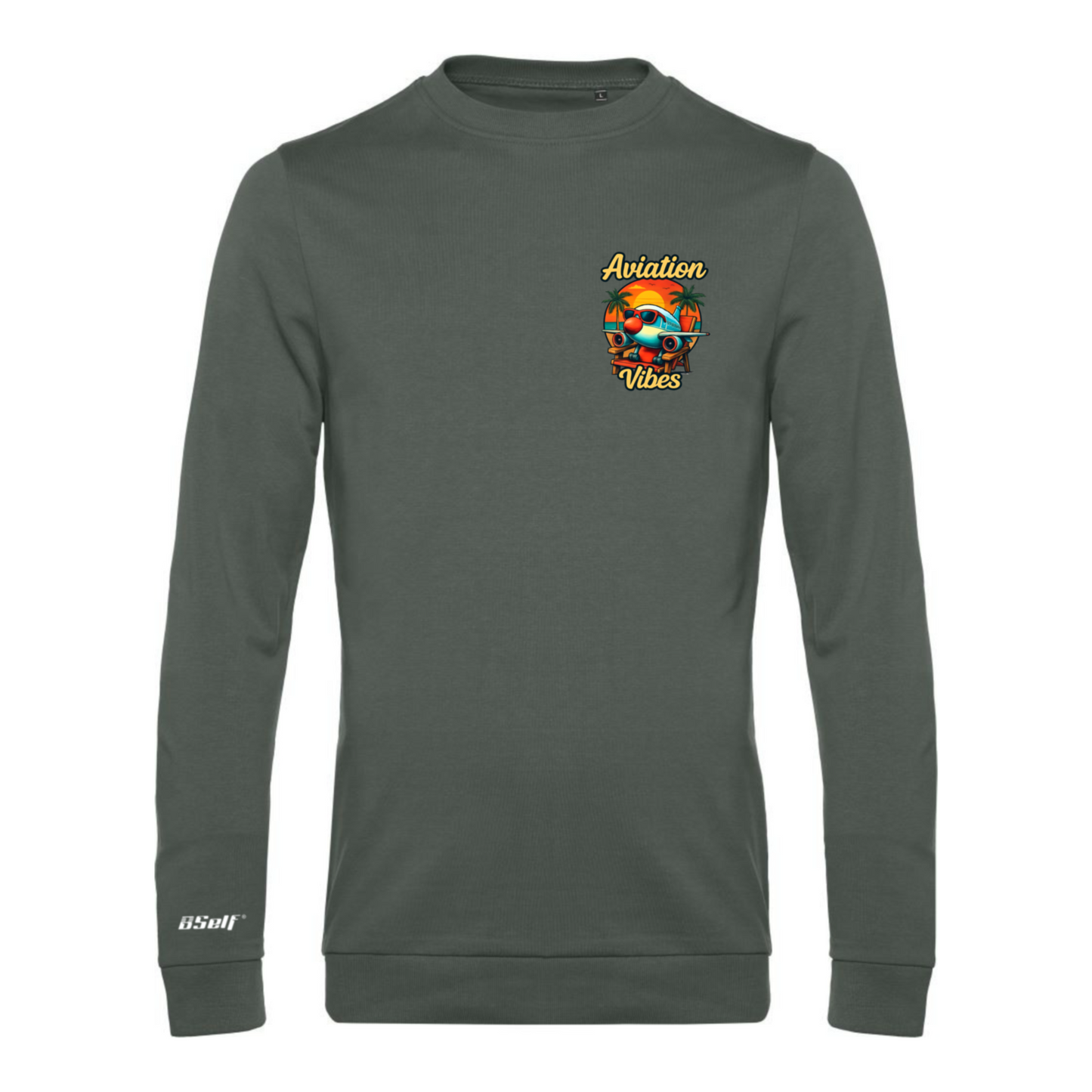 AVIATION VIBES SWEATER (chest small print)