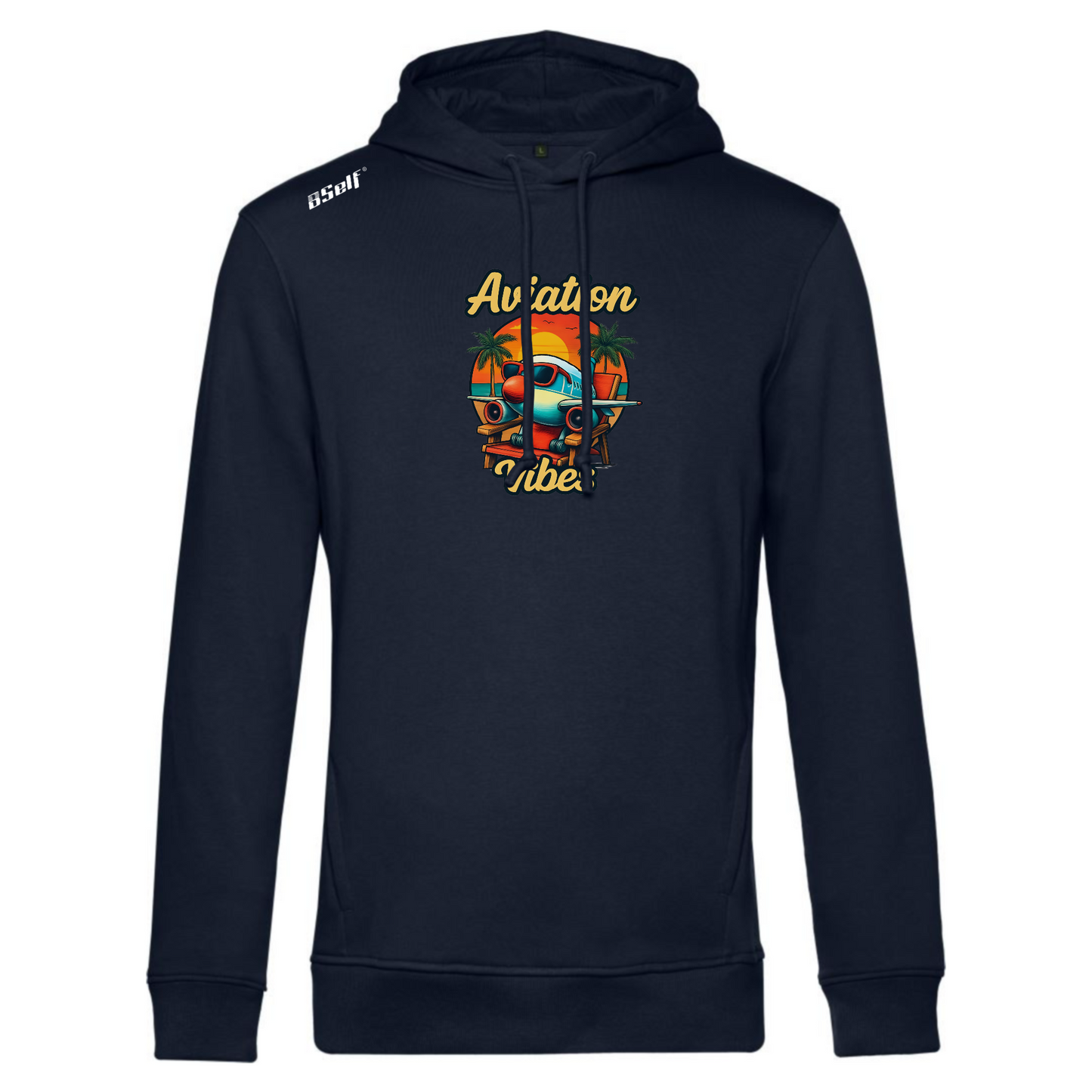 AVIATION VIBES HOODIE ( large print)