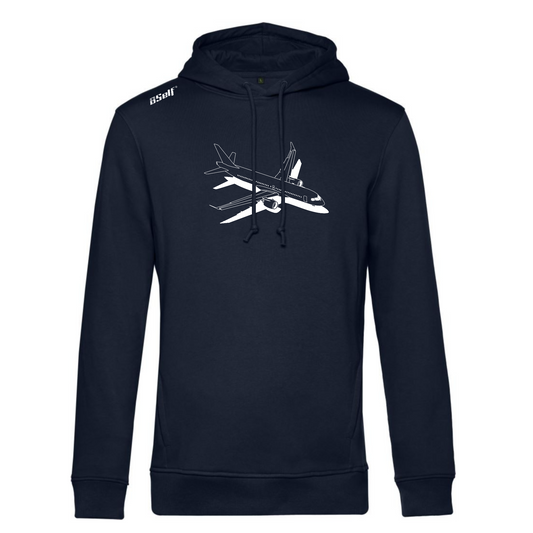 A220 TOP VIEW AIRLINER JET HOODIE