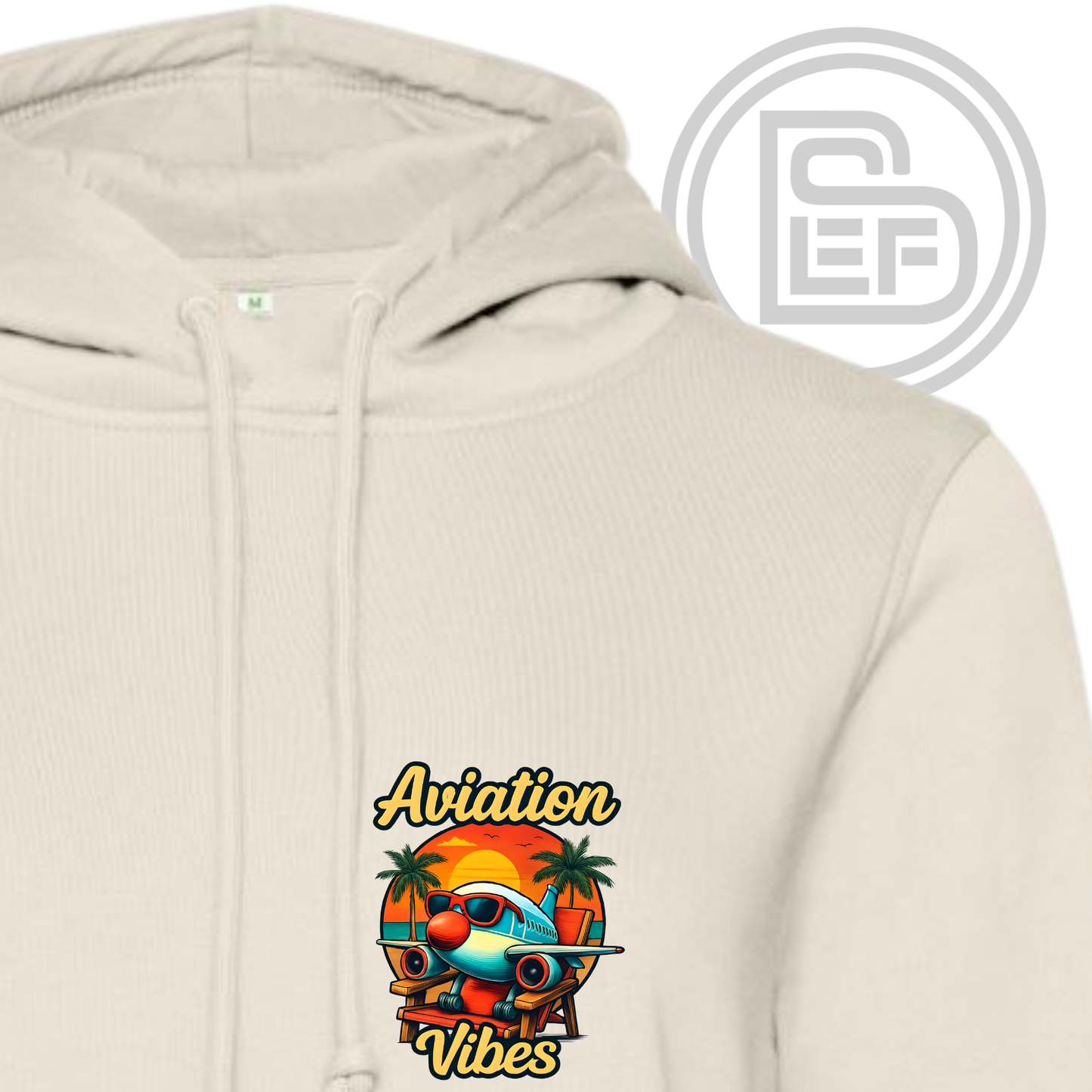 AVIATION VIBES HOODIE ( chest small print)